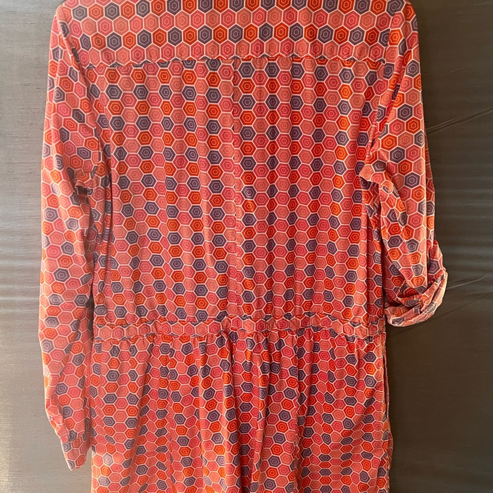 GAP Vintage Drawstring Waist Geo Print Dress/Tunic Size M - Picture 8 of 10